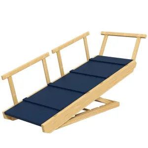Hundramp hopfällbar 40 kg svart