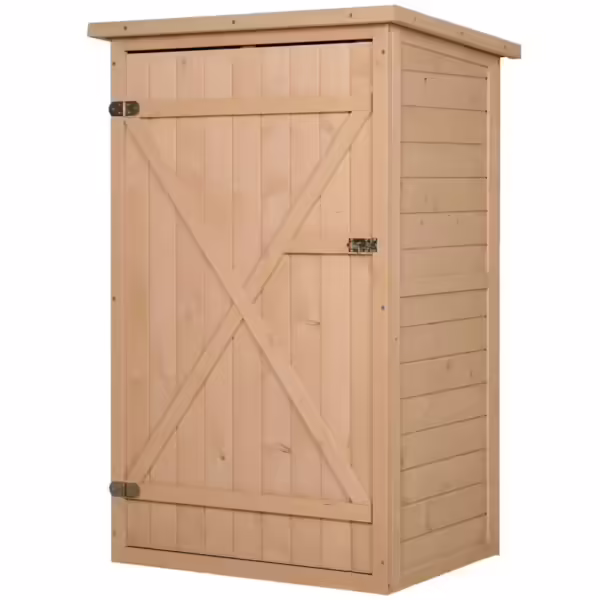 Redskapsbod med hyllor 75x56x115 cm