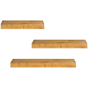 Vägghylla 3-pack furu 50x18x3,6 cm