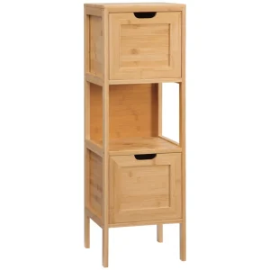 Badrumsskåp 1 hylla 2 lådor 90 cm