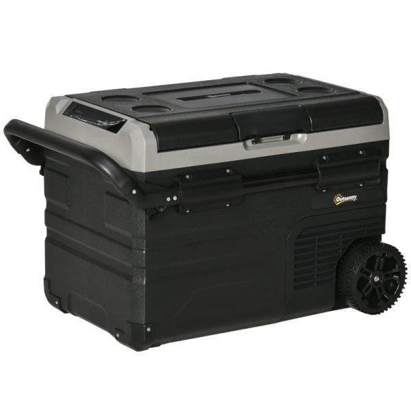 Kylbox 40 liter LED-belysning transporthjul