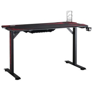 Gamingbord hörlurskrok dryckeshållare 140x70x77 cm