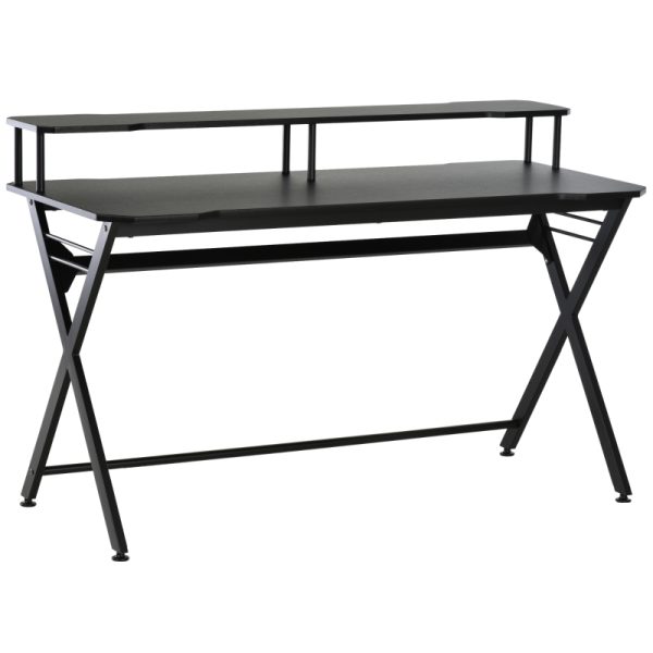 Gamingbord svart 120x60x90 cm