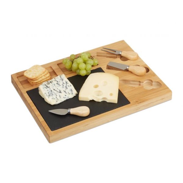 Ostbricka 3 ostverktyg bambu/skiffer