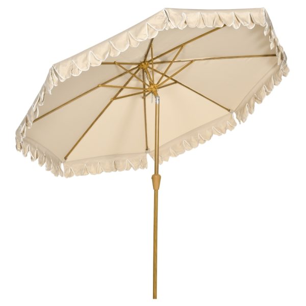 Parasoll med fransar Ø265x235.5 cm