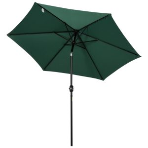 Parasoll 180/㎡ polyester mörkgrön ∅2,7x2,35 m