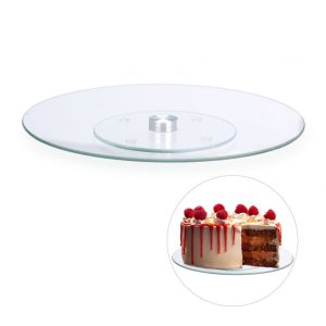 Roterande tårtfat glas 360º