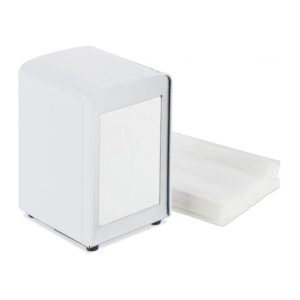 Servettdispenser stål - Vit