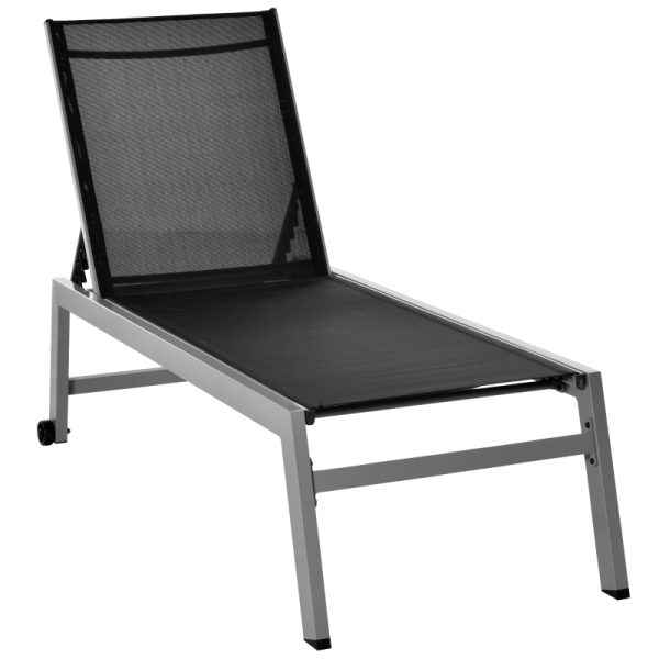 Solsäng 5-stegs ryggstöd 202x65x43 cm