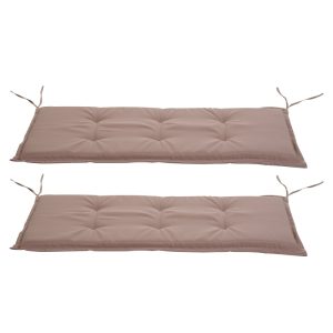Bänkdynor 2-pack polyester beige