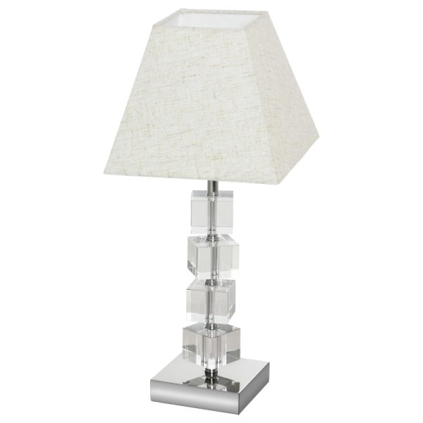 Bordslampa roterande kristall 20x20x47 cm