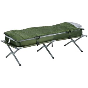Campingsäng  5-delar inkl. transportväska grön