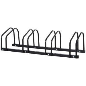 Cykelställ för 4 cyklar vägg- eller golvmontering 110x33x27 cm