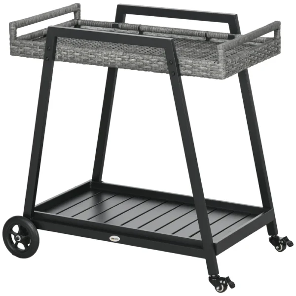Serveringsvagn/grillvagn PE-rotting