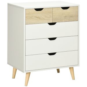 Byrå 5 lådor modern design 60x40x77,5 cm