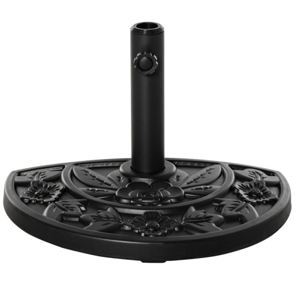 Parasollfot blomsterdesign halv 9 kg