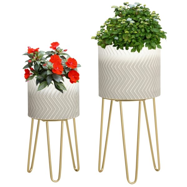 Blomställ set 2 delar 30x30x67 cm