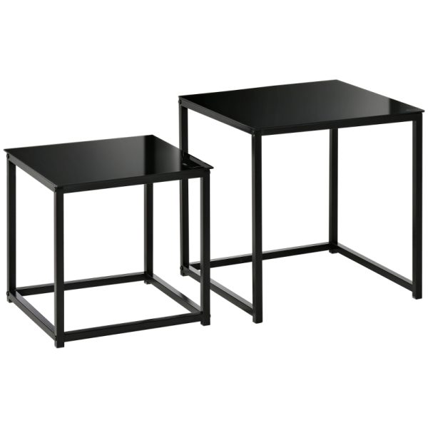 Soffbord set med glasskiva
