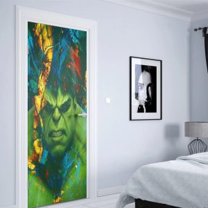 Väggdekor med kända superhjältar - Hulken 2 / 85x215 cm
