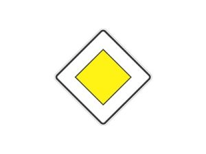 Anayol (öncelikli yol) işareti