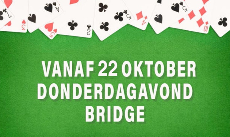 Wij gaan weer bridgen op Almeerderhout!