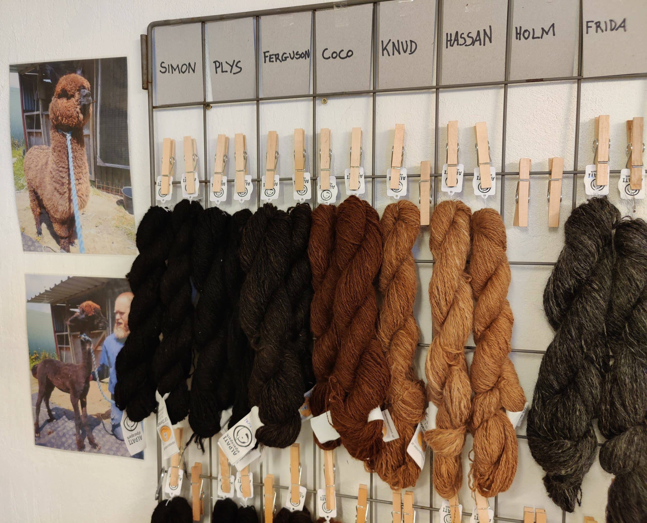 Garn, Håndspundet fra hver enkelt alpaca - Billede 4