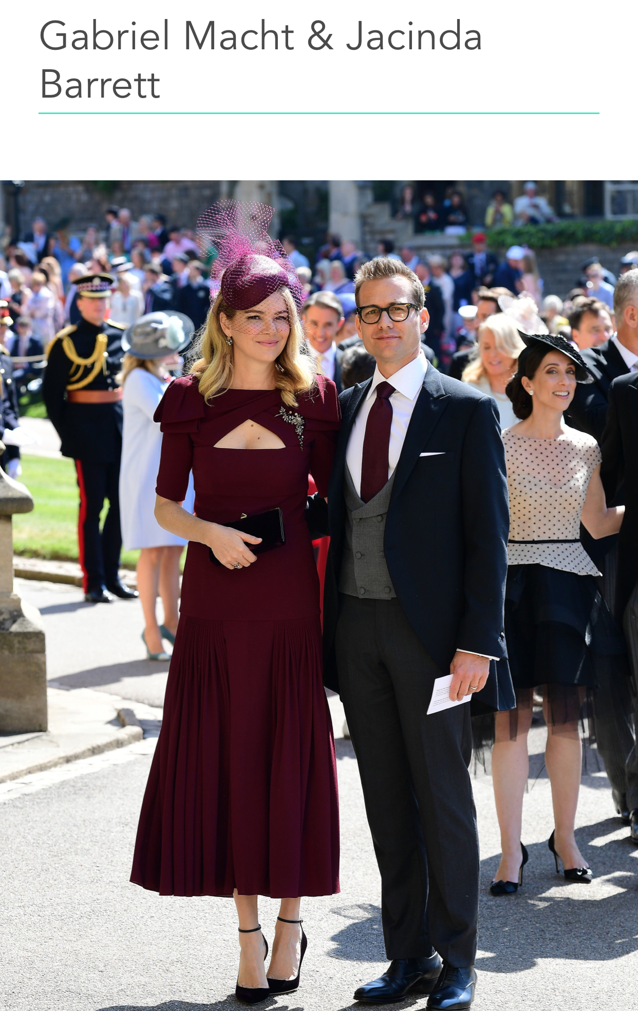 Gabriel Macht - Harvey Specter - Royal Wedding - Suits