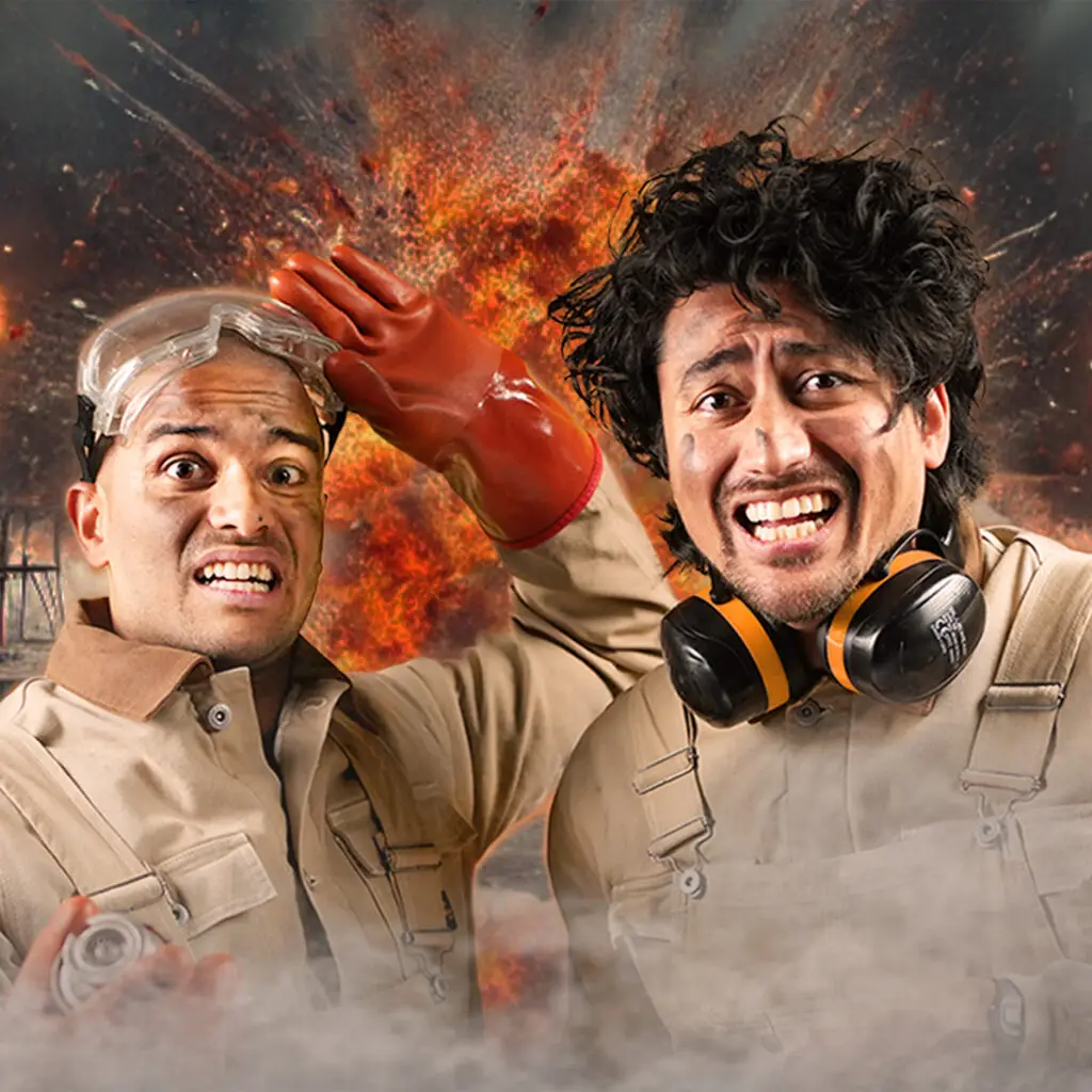 Vitenshitshow med programledere Stian Sandø og Dennis Siva