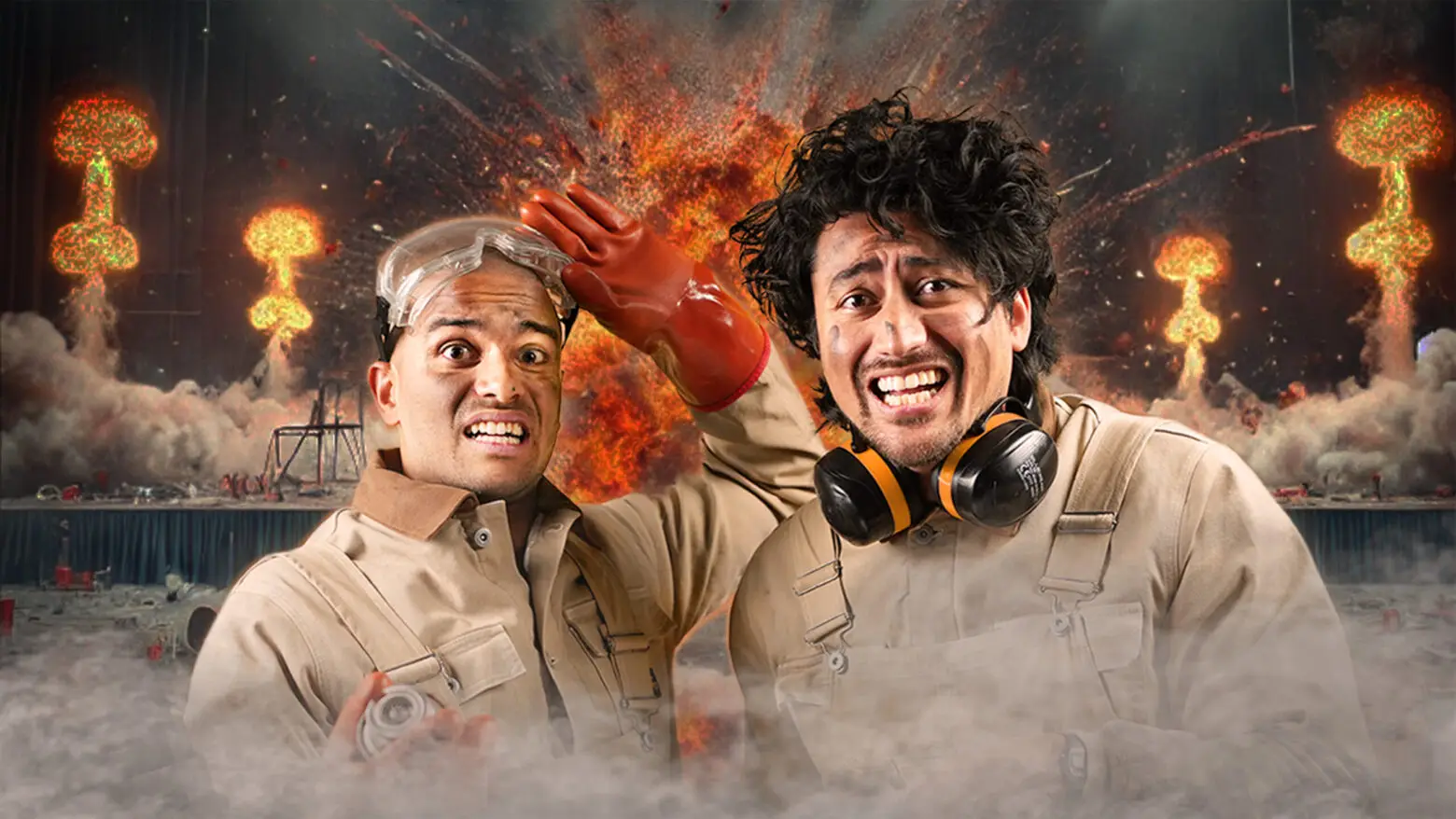 Vitenshitshow med programledere Stian Sandø og Dennis Siva