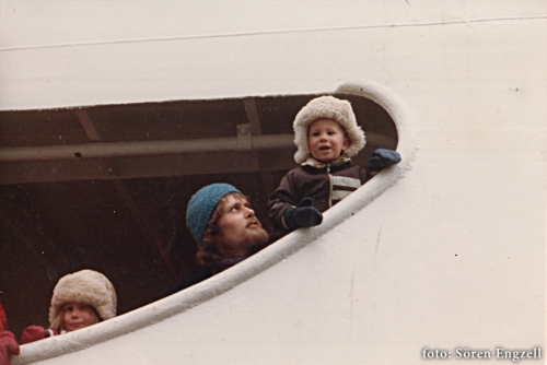 Karin, Dag och Vidar reser hem med Hurtigrutten