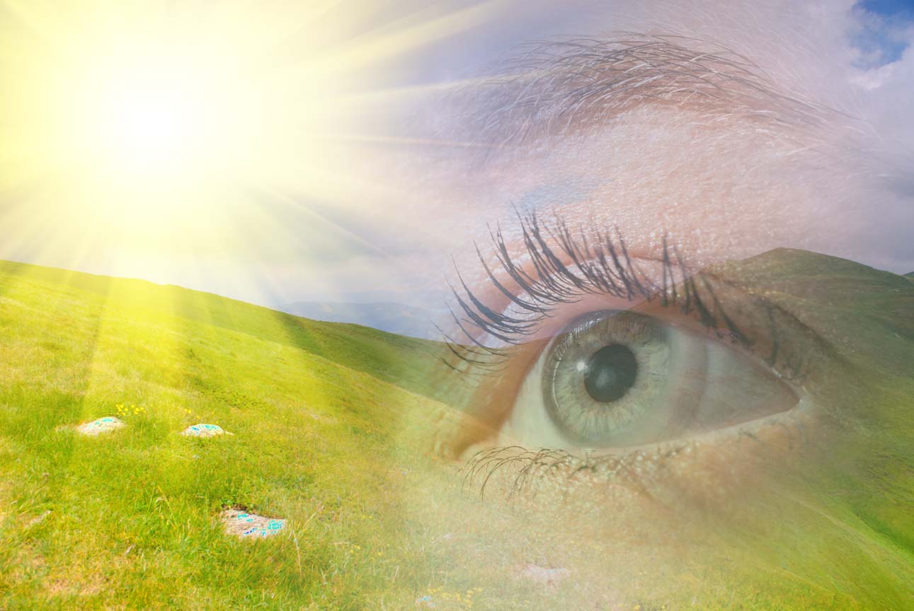 Mountains hills and sunbeams