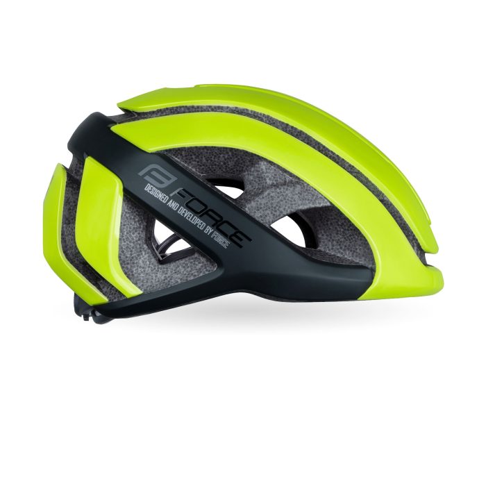 FORCE NEO hjelm, fluo/black, side