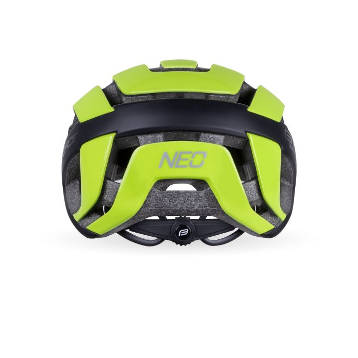 FORCE NEO hjelm, fluo/black, bak