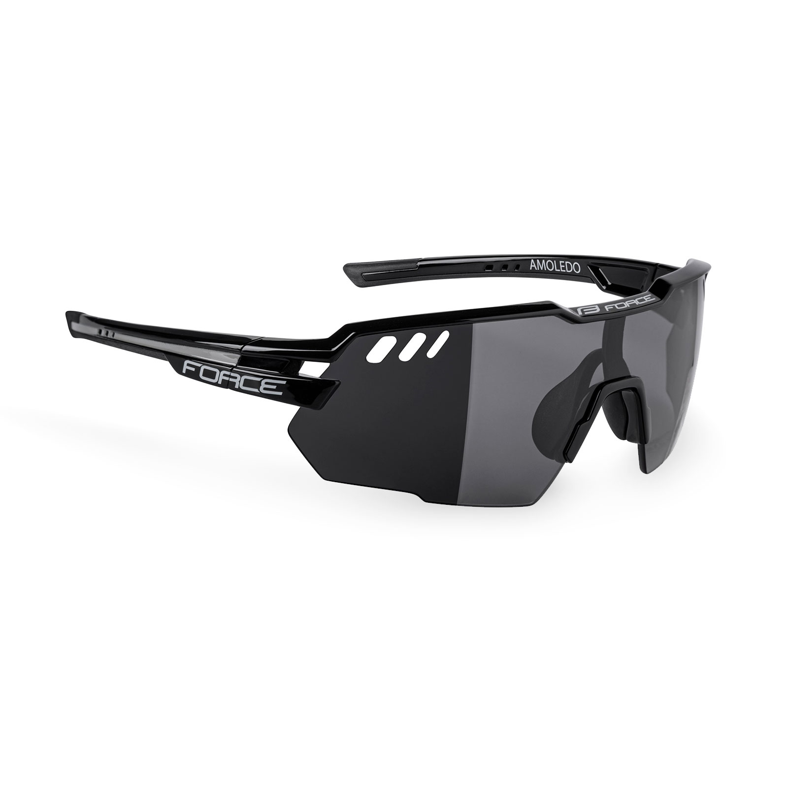 FORCE AMOLEDO solbrille, black/grey, laser, hoved