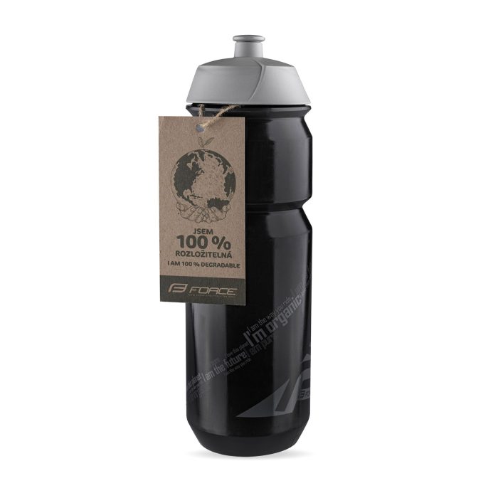 FORCE BIO flaske 0,75 l, black/grey, 100% degradable