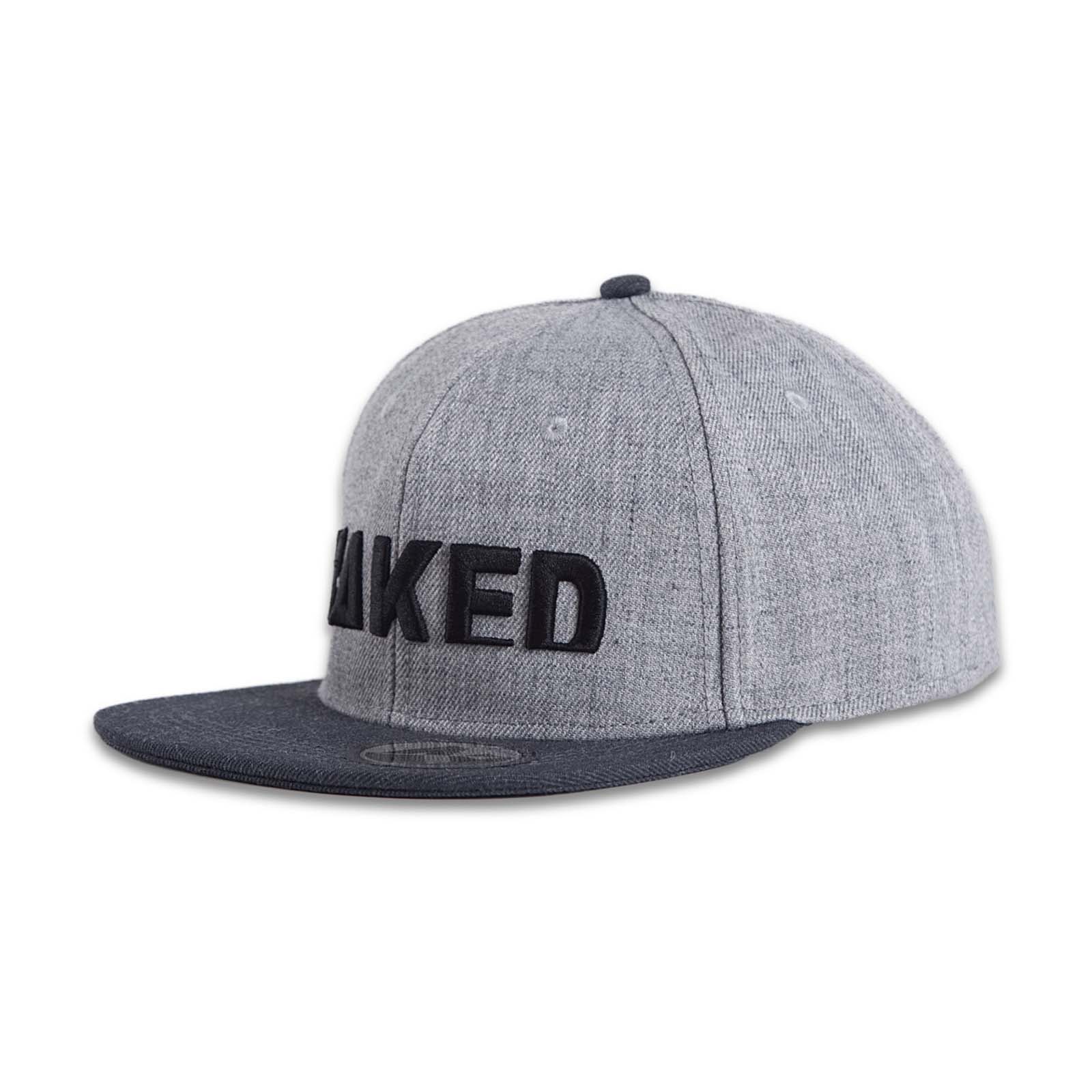 NAKED Cap Snapback – Grey – Hoved
