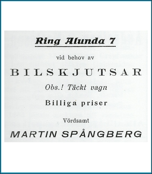 bilskjuts