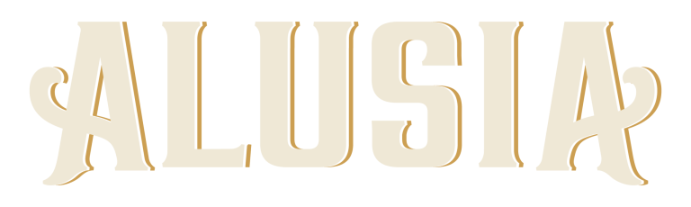 ALUSIA - RGB - Primary Logo - Cream & Mustard