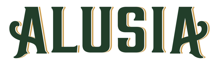 ALUSIA - RGB - Primary Logo - Dark Green + Mustard