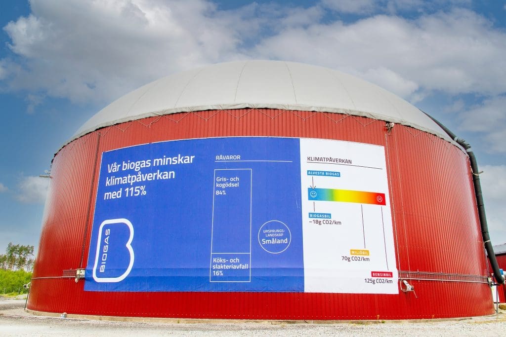 Biogas minskar klimatpåverkan med 115%