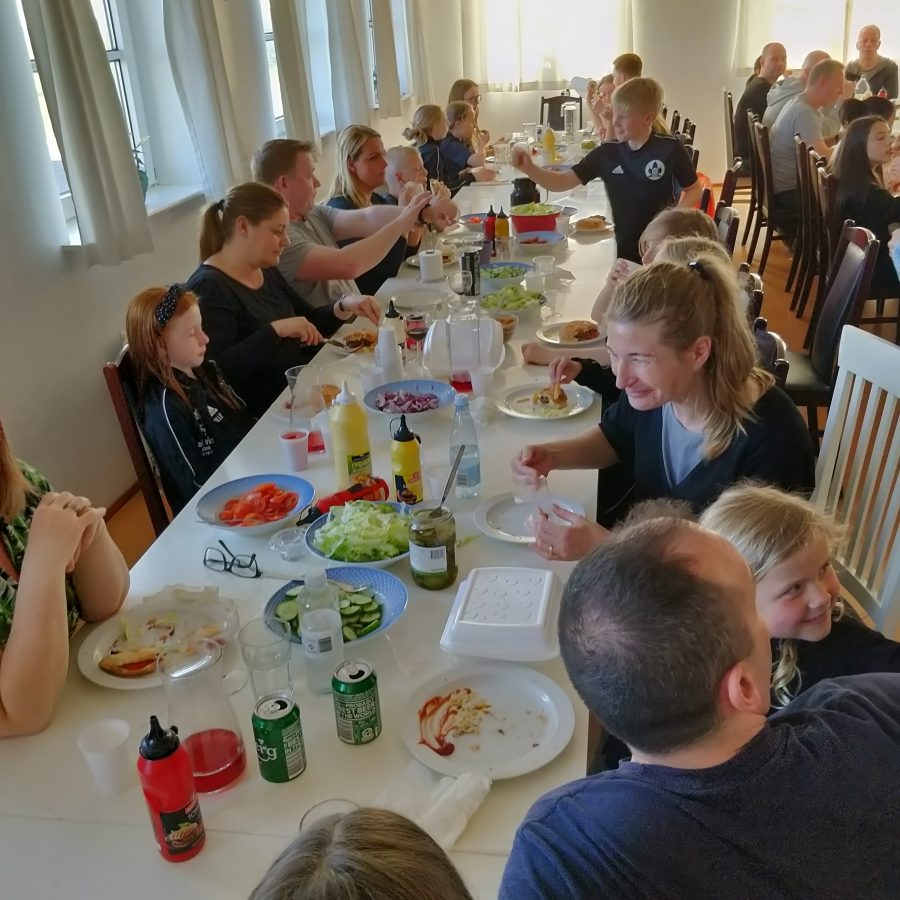 Aftensmad i sommerhus DM 2019