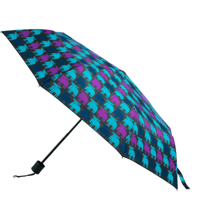MOZ Hopfällbart Paraply, Blå/Lila