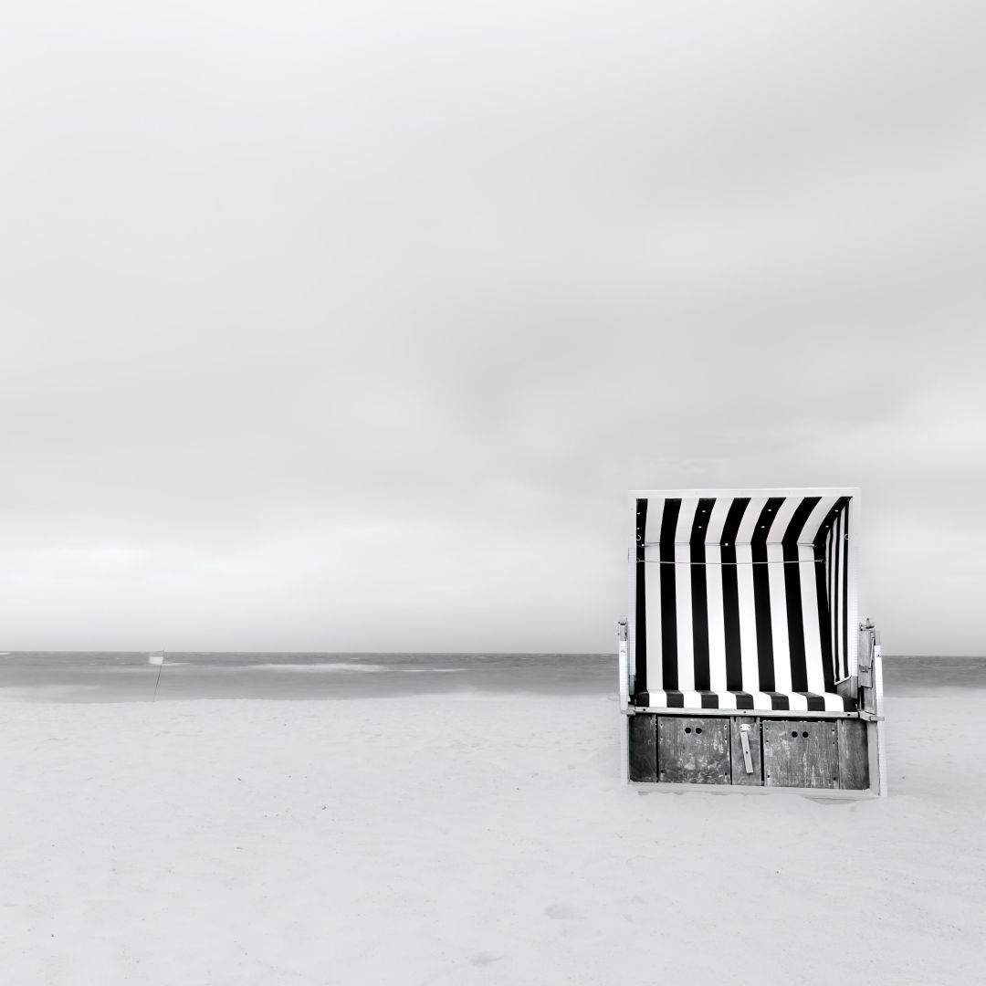 Sylter Strandkorb, German beach chair, Sylter Strand, exclusive wall art, exklusive Wanddeko, Personal Work