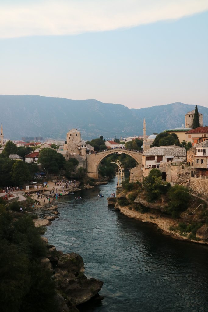 View of Mostar, Bosnia Herzegovina, Interrail 2023