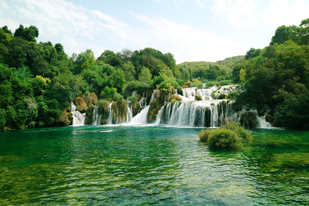 Plitvice lakes in Croatia, Interrail trip