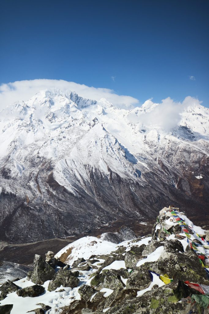 View from Higher Kyanjin Ri of Langtang