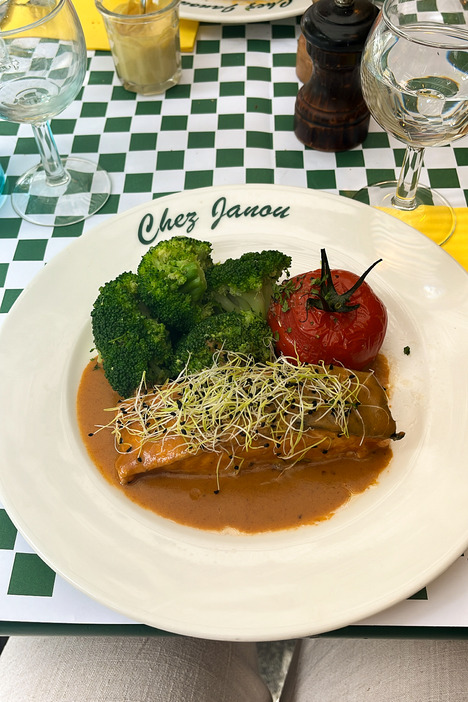 Salmon at Chez Janou, Paris