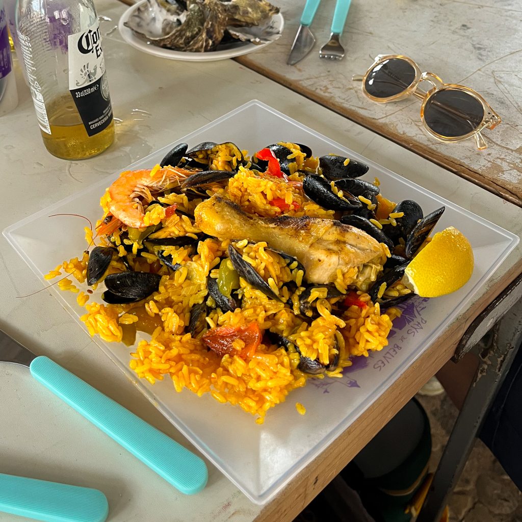 Paella at Marché Gourmande in Belvès