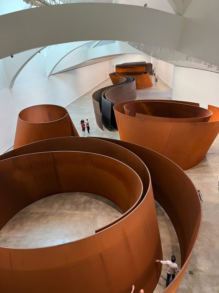 The Matter of Time birdview photo, Guggenheim Museum Bilbao