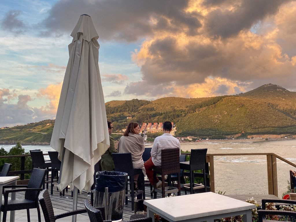 View from the camping restaurant, Mundaka, Spain